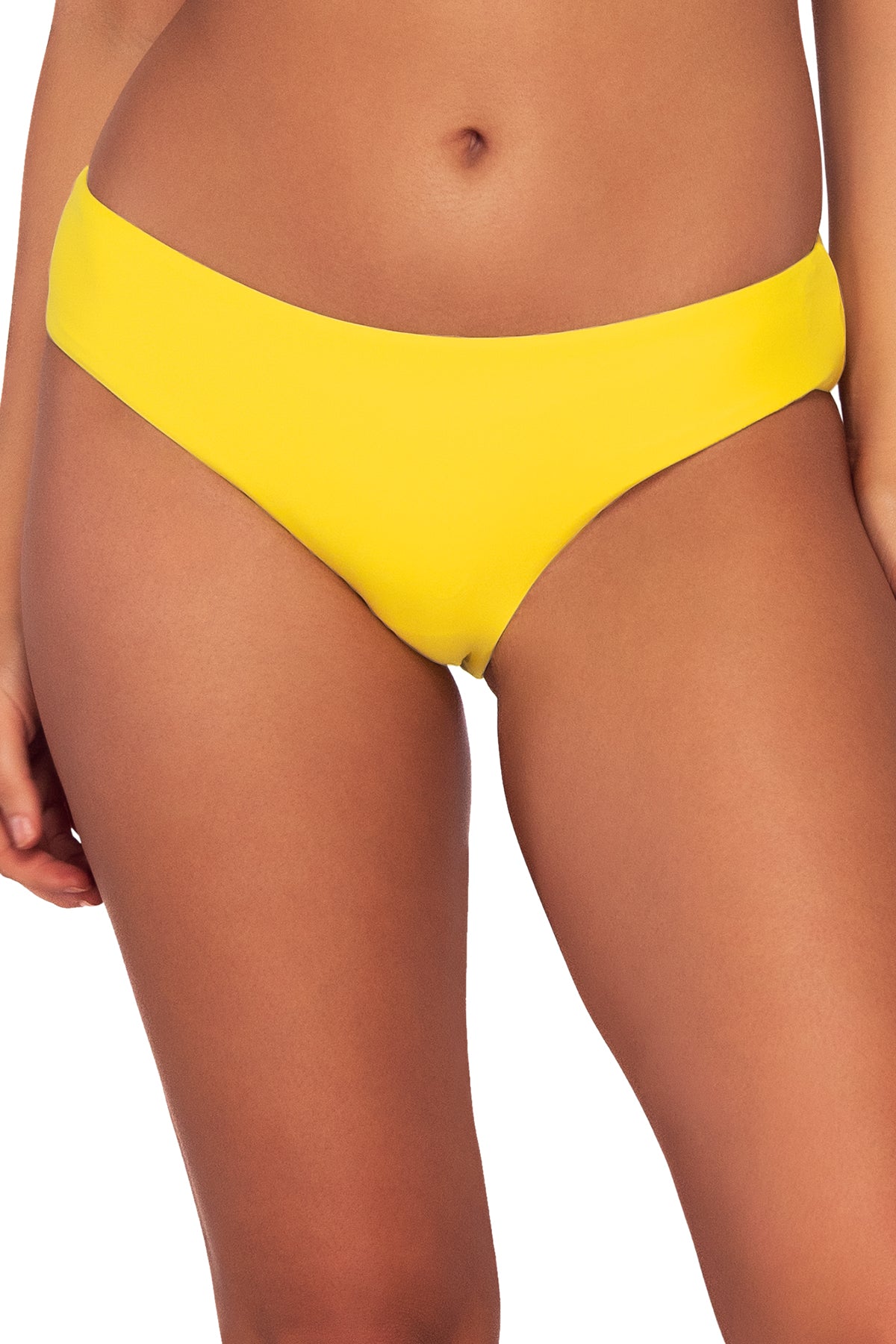Front view of Swim Systems Daffodil Hazel Hipster Bottom