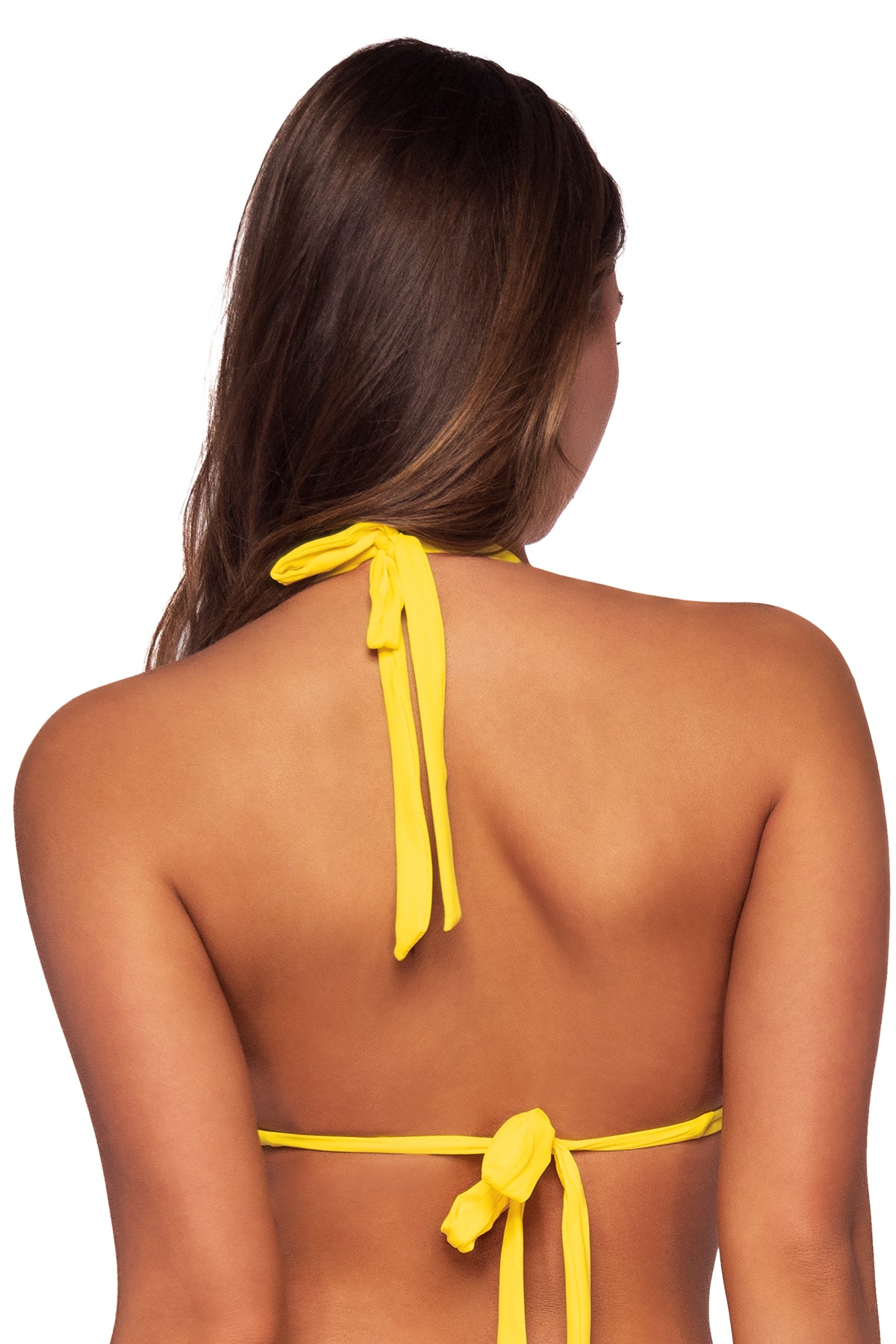 Back view of Swim Systems Daffodil Kali Triangle Top