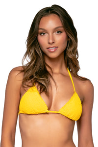 Front view of Swim Systems Daffodil Kali Triangle Top