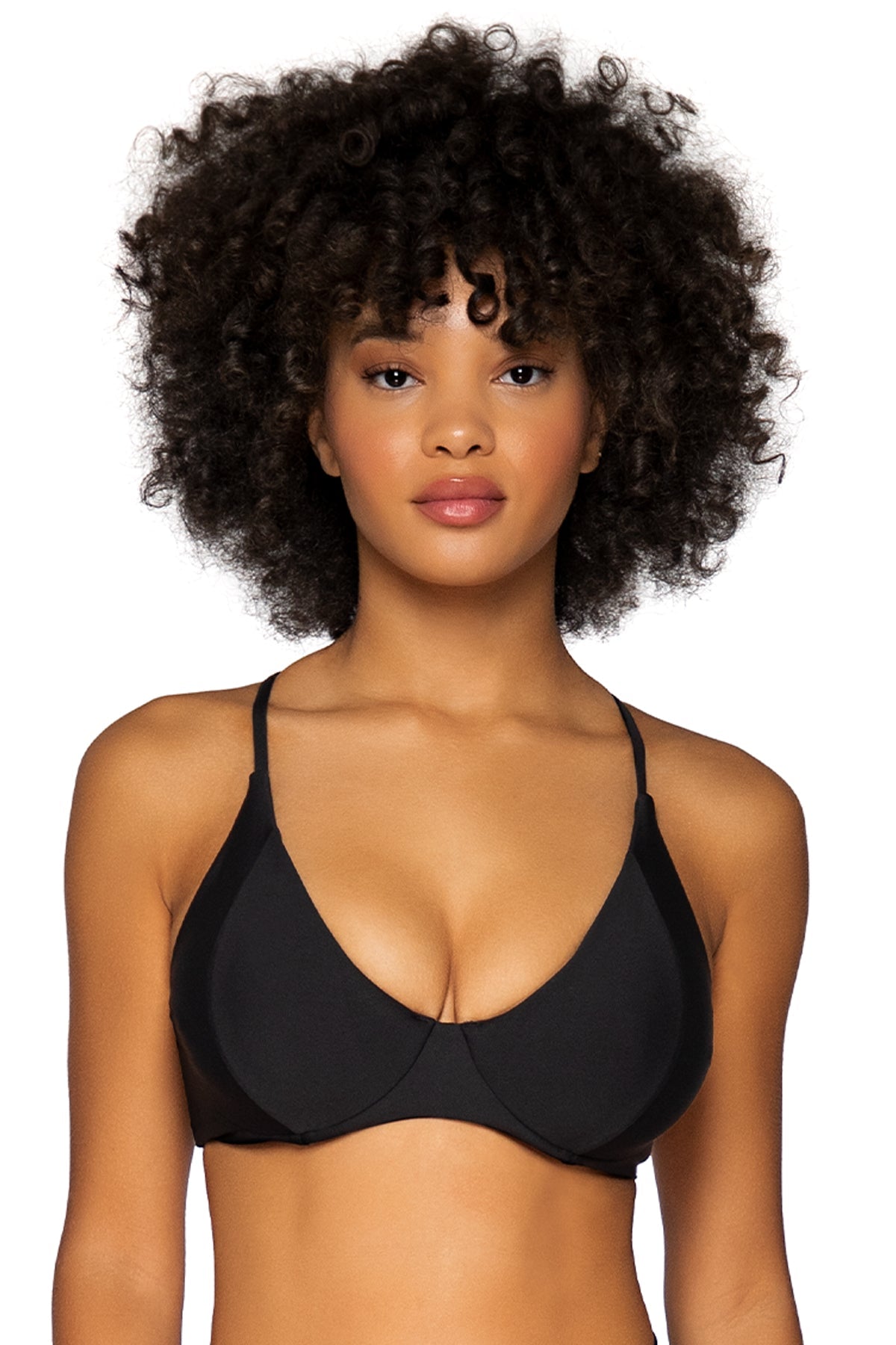Front view of Swim Systems Onyx Maya Underwire Top
