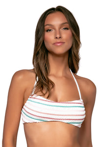 Front view of Swim Systems Holland Hanalei Halter Top