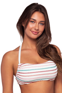 Side view of Swim Systems Holland Hanalei Halter Top