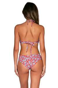 Back view of Swim Systems Good Karma Hazel Hipster Bottom with matching Mila Triangle bikini top