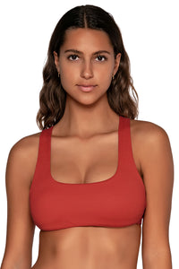 Front view of Swim Systems Cayenne Rylee Racerback Top