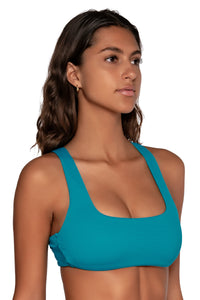 Side view of Swim Systems Del Mar Rylee Racerback Top