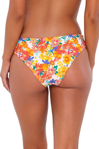 Back pose #1 of Chonzie wearing Swim Systems Beach Blooms Saylor Hipster Bottom