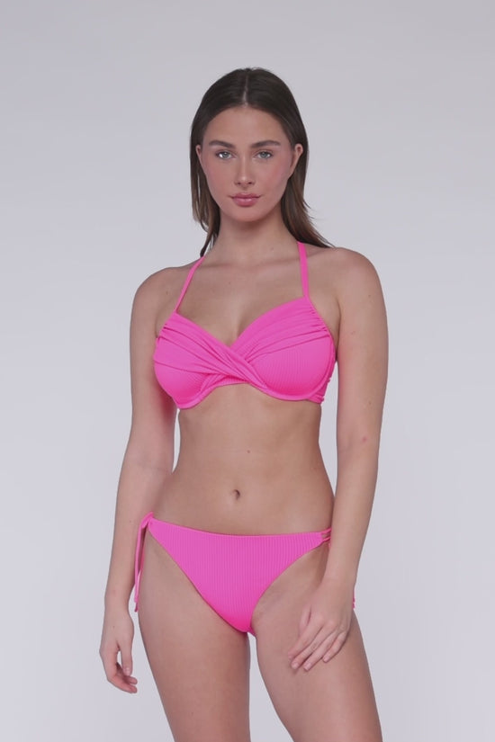 Sunsets Neon Pink Crossroads Underwire Top

