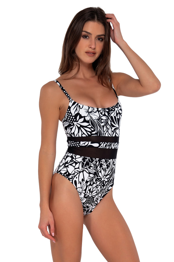 Sunsets Caribbean Seagrass Texture Alexia One Piece