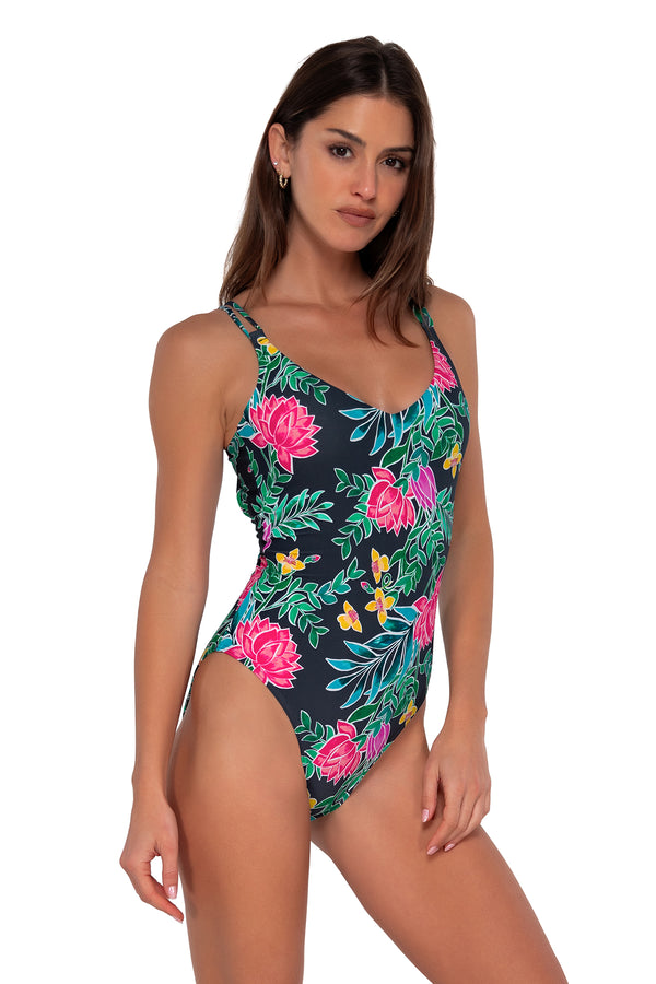 Sunsets Twilight Blooms Veronica One Piece
